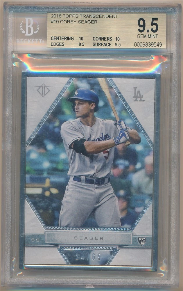 Corey Seager trading card