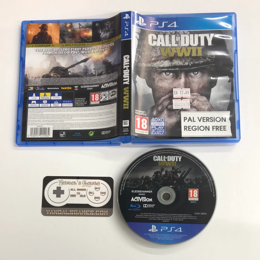 PS4 - Call Of Duty WWII Sony PlayStation 4 PAL Version Region Free