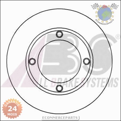 Xxfrabs Jeu 2 Disques Frein Avant Pour Lada Toscana Essence 1983>2012 - Photo 2/4