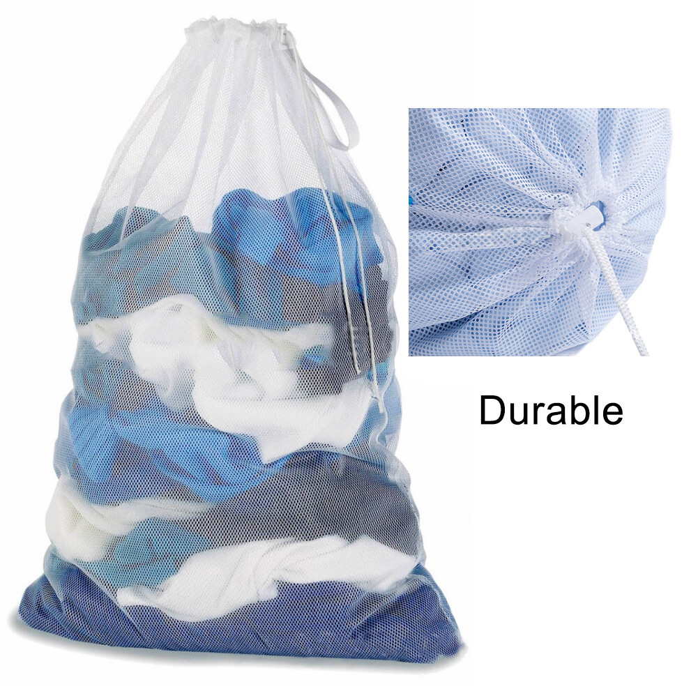 REUSABLE LAUNDRY STORAGE BAG SHOPPING BAGS STRONG JUMBO LARGE LAUNDRY