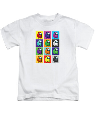 Among Us Figuren Kinder T-Shirt Gaming Gamer Tee Oberteil Alter 3-13