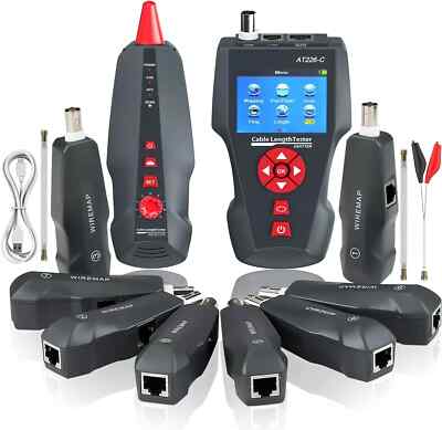 KOLSOL Netzwerkkabeltester, AT226-C LAN Netzwerkkabeltester für RJ45, RJ11,