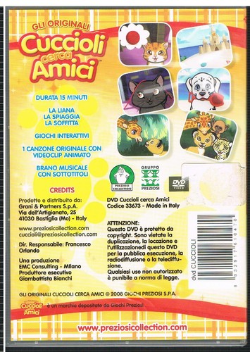 DVD - CUCCIOLI CERCA AMICI N.1 - PREZIOSI COLLECTION - GIOCHI PREZIOSI - Picture 2 of 2