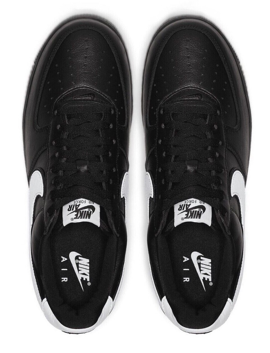 Size 12 - Nike Air Force 1 Retro QS Low Black White for sale