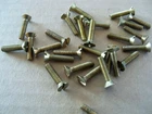 Brass Machine Screws - Slotted Flat Head - #8-32 x 3/4" - Fine Thread Bolts