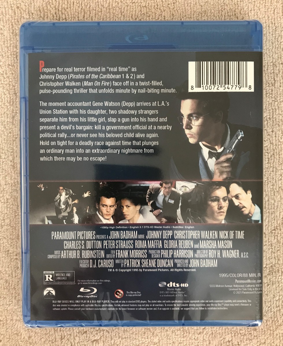 Nick of Time (1995) Blu-ray Johnny Depp Christopher Walken