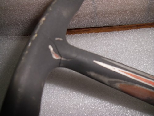 1967 1968 Chevrolet GMC Pickup Truck Steering Wheel Original Chevy 68 67 Red - Picture 5 of 14