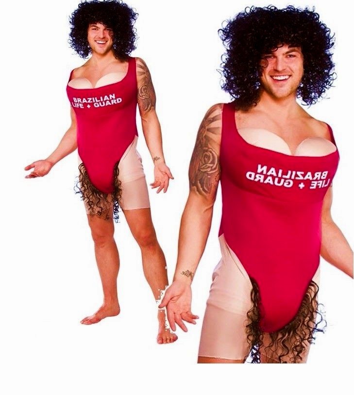 Adult SCARY MARY Fun Baywatch Fancy Dress Costume Unisex Outfit Stag Hen  Party