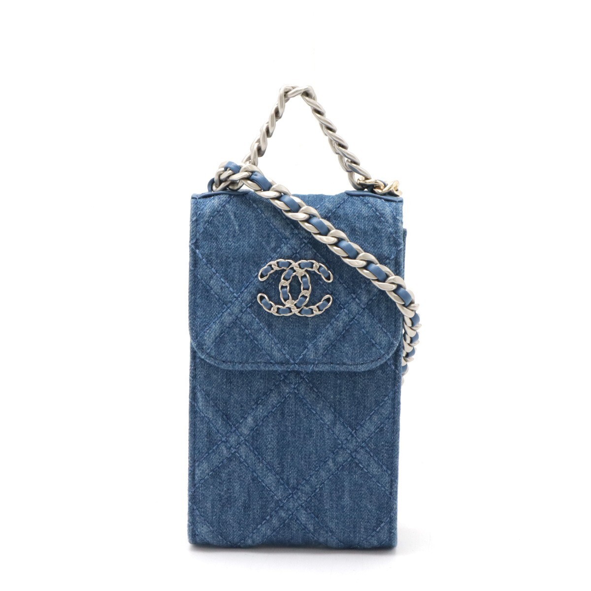 Chanel 19 DENIM chain shoulder Bag Phone Case crossbody Bag