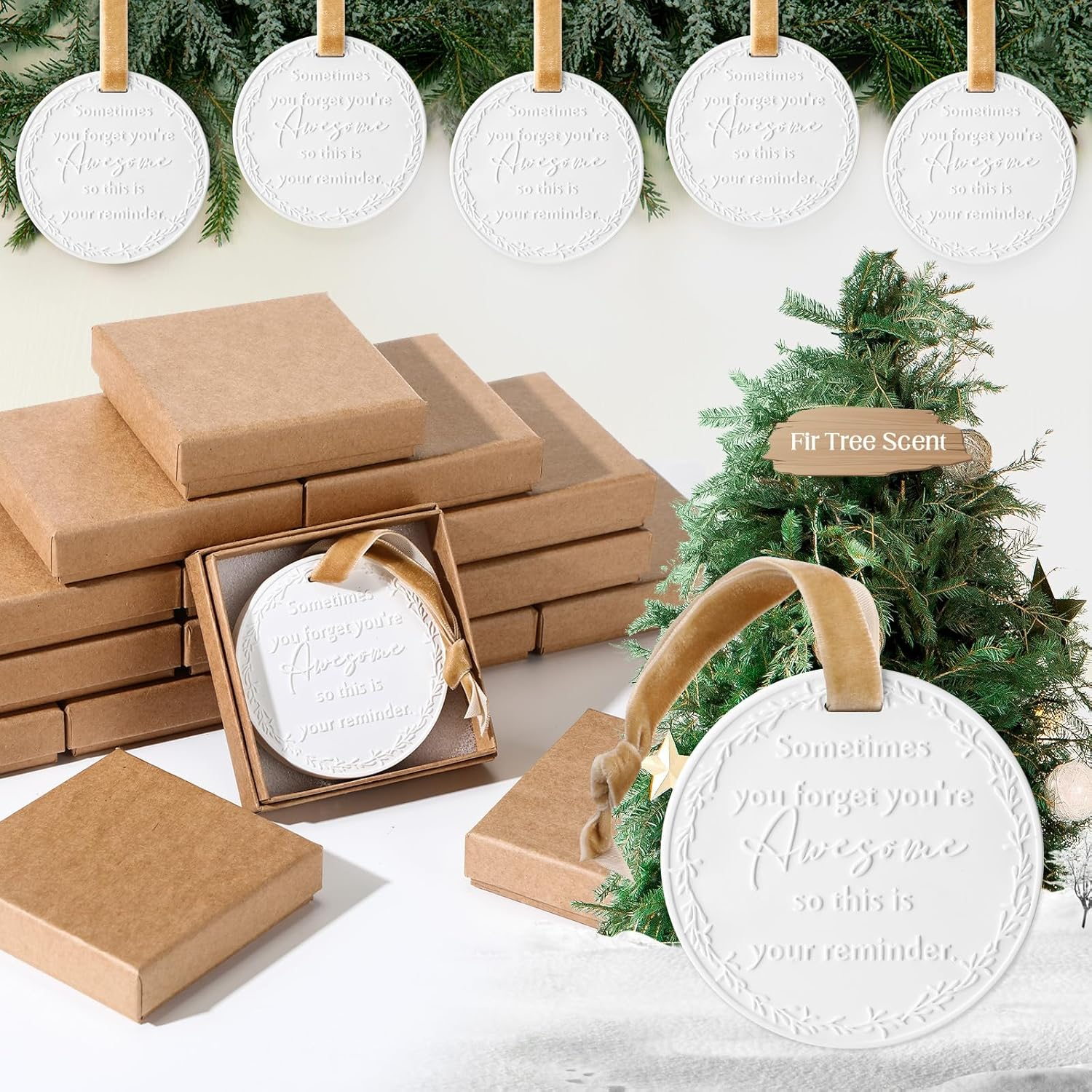 24 Sets Thank You Gifts Christmas Employee Appreciation Gifts Ideas Hanging Orna