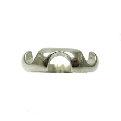 Stylish Sterling Silver Ring Waves Solid Hallmarked 925 Handmade