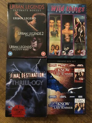 Teen Horror DVD Collection, OVP, Final Destination, Wild Things, Urban Legends