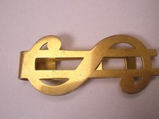 Dollar Sign Vintage SWANK Money Clip coin cash paper euros mc80