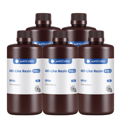 5KG ANYCUBI ABS-Like Resin PRO 2 Weiß Harz 405nm White Resina für LCD 3D Drucker
