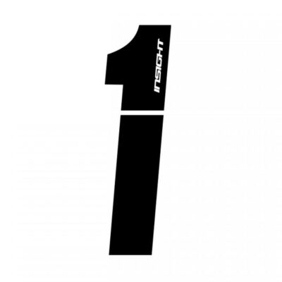 Insight 3'' Plate Numbers 1 Black
