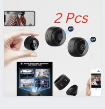 2x Mini WiFi Cameras IP Home Security HD 1080P Night Vision Wireless
