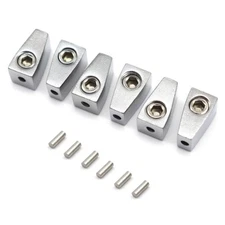 6 String Headless Electric Guitar Nuts Single String Nuts Split Type Nuts Silver