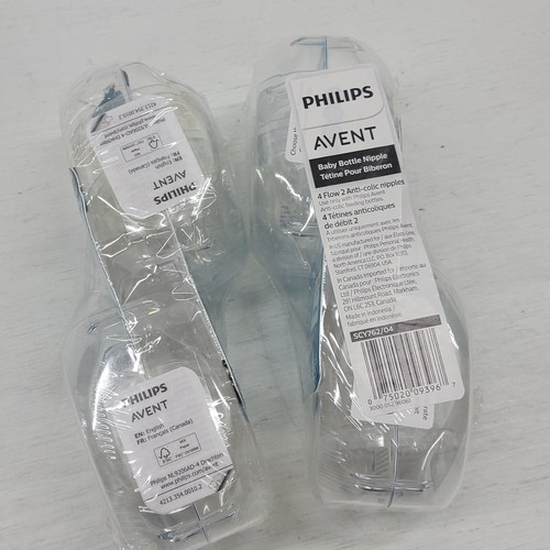 8 Phillips Avent Anti-Colic Flow Baby Bottle Nipple 1m+ Brand New 4 - 2 Packs - Picture 4 of 4