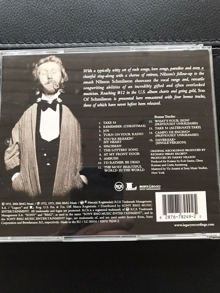 HARRY NILSSON - Son Of Schmilsson , REMASTERED CD 2006, Rock , 70 er Pop - Bild 2 von 4