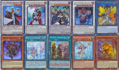 Yugioh Nordic Deck - Thor Odin Loki Gullveig Rite of Aramesir