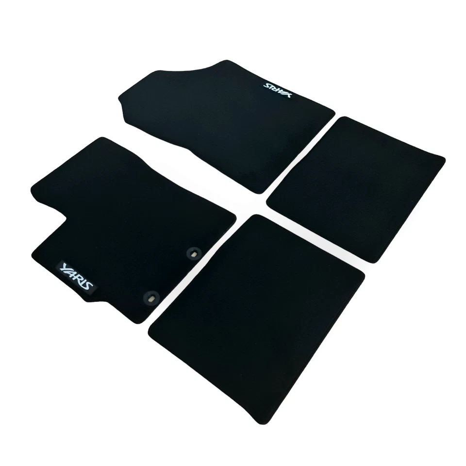 Alfombrillas de coche para Toyota Yaris terciopelo impermeables negras alfombras forros automáticos Foto 3 de 4