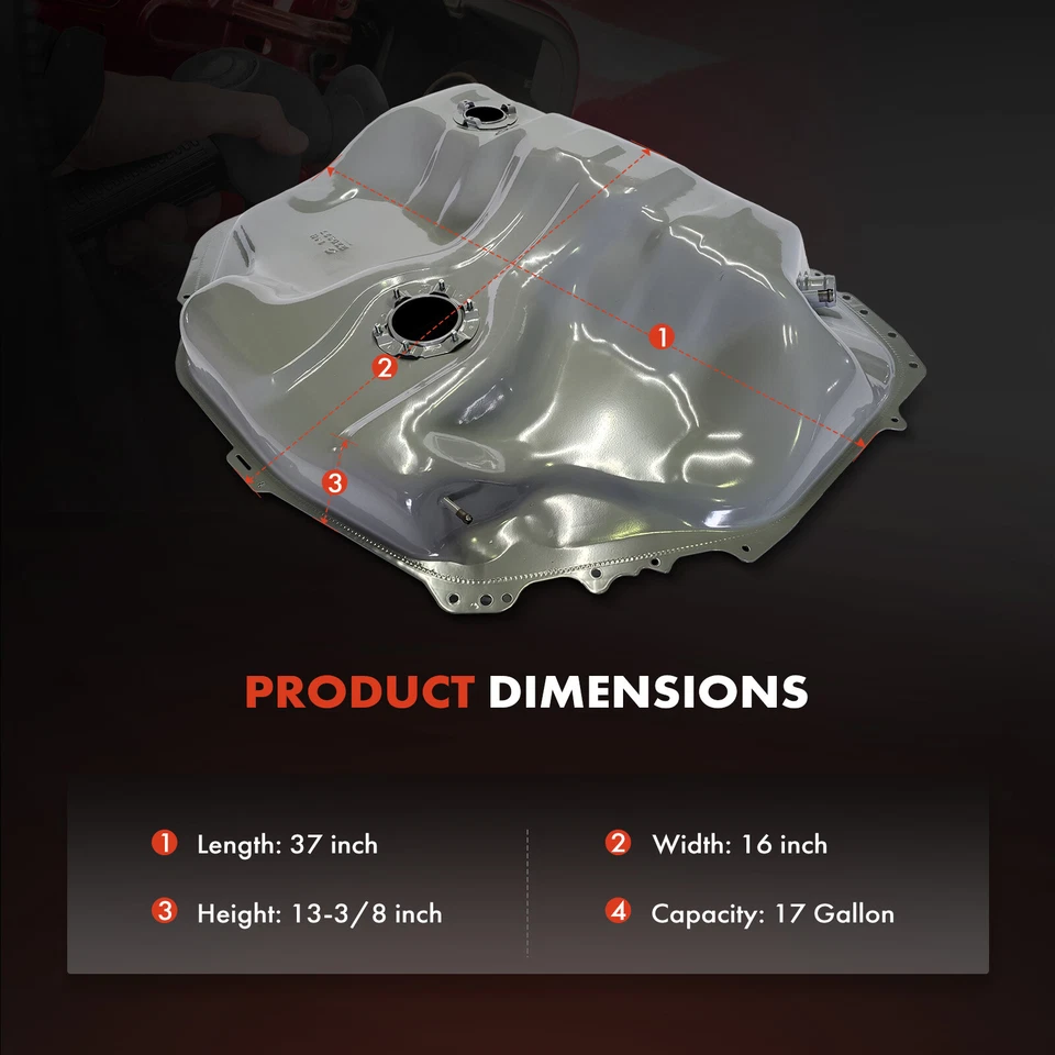 1x Nuevo tanque de combustible de 13,2 galones para Acura Integra 1998-1999 L4 1,8 L 17500ST336 Foto 4 de 4