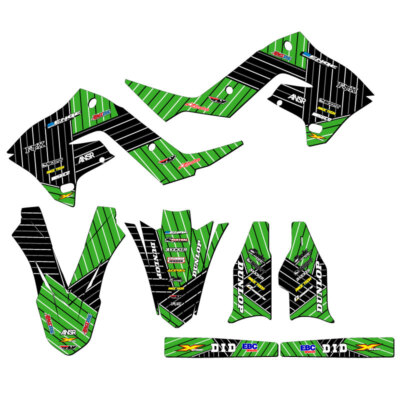 2003-2008 fits POLISPORT RESTYLE KX 250 RACE SERIES Green Senge Graphics Kit