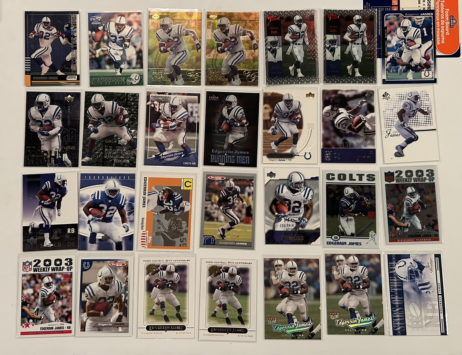 Edgerrin James: 30 Card Lot (see Description)