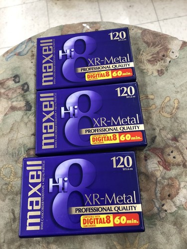 8mm Video Cassette Tape Player Hi8mm Tape Maxell Hi-8 Tape X Metal