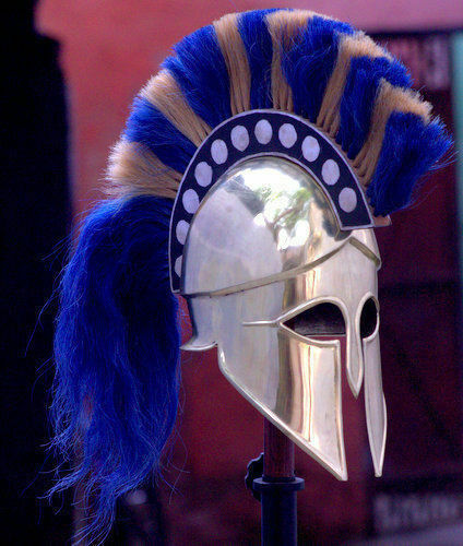 d'armure corinthienne grecque avec casque grec d'armure de chevalier - Photo 1/3