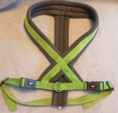 S023 - Trixie - Premium Touren - Hundegeschirr  gepolstert - Apfel/Grau - NEU