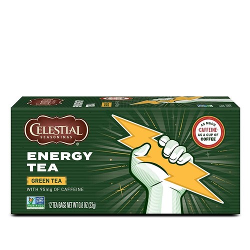 Celestial Seasonings Tea ENERGY GREEN 12 Bags / Box (2 Pack) - Picture 4 of 5
