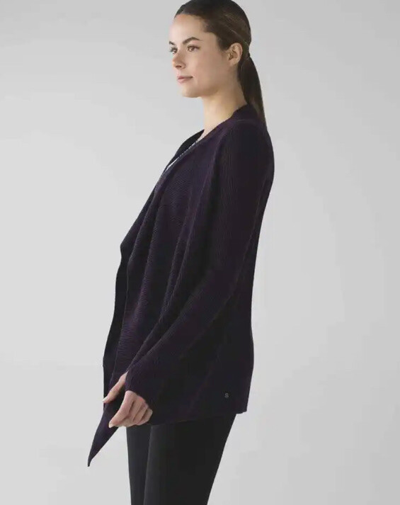 Lululemon Resolution Wrap Waterfall Cardigan Heat… - image 1