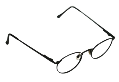 Fossil Unisex Grace Matt Schwarz Metall Augenglas Rahmen Designer Stil Rx Brille - Bild 1 von 4