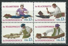 USA - MNH Block of 4  Stamps - 13c Skilled Hands...........#1717 - 1720