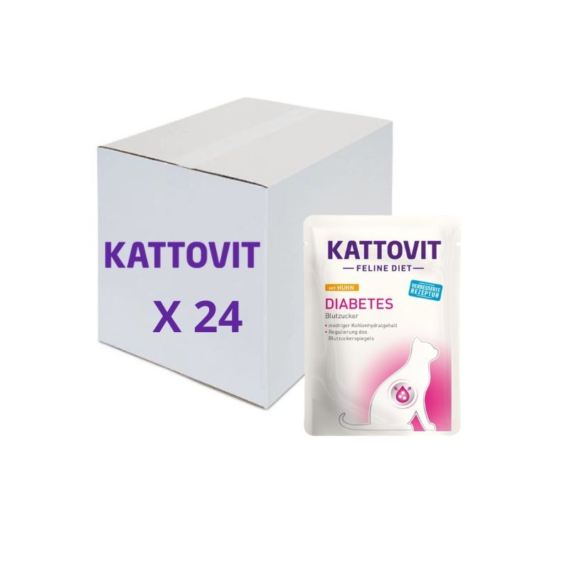 Kattovit Diabete Pollo Multipack 24x85g - Offerta Speciale per Gatti