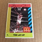 1990 McDonald's MICHAEL JORDAN #1 The Lay-Up Bulls Basketball Card (f7)
