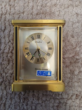 LINDEN. Quartz. Tischuhr. Wecker. Melody Alarm. Messing.