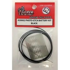 Gofer Racing 1/24 Photo-Etch Battery Kit Black 20002