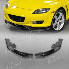 Matte Black For Mazda Rx8 2004-2008 Ms-style Pp Front Bumper Spoiler Lip Matte Black For Mazda Rx8 2004-2008 Ms-style Pp Front Bumper Spoiler Lip
