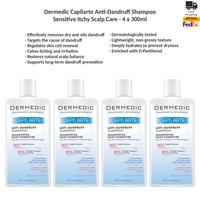 Dermedic Capilarte Anti-Schuppen Shampoo Pflege FüR Empfindliche Kopfhaut X4