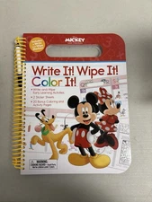 Disney's Mickey And Friends Write It! Wipe It! Color it! Brand New!