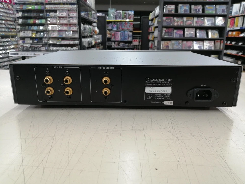 Luxman P-200 Headphone Amplifier with Power Cable Good Condition From Japan-Used - Image 4 of 4