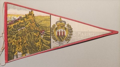 Wimpel SAN MARINO San Marino Wimpel Wimpel - Baumwolle - ca 1960