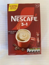 Nescafe 3 in 1 Original Smooth Rich Instant Coffee Sticks 10 Sache Packs Uk 8/26