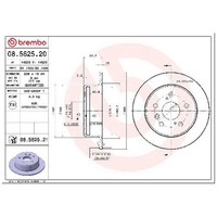 2X Bremsscheibe Hinten FüR Toyota Camry V1 V2 2.2 3.0 91 Bis 02 Brembo Teil Neu