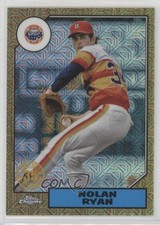 2022 Series 1 1987 Topps Chrome Silver Pack Mojo Gold 8/50 Nolan Ryan HOF e8a