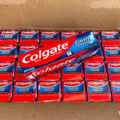 24 Travel Size 1oz Colgate Cavity Protection Toothpaste Bundle Lot