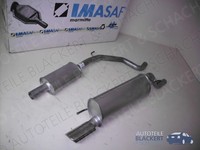 Imasaf Auspuffset Mitteltopf+Endtopf für Alfa Mito 1.6 Jtdm 2008- | Mit Blende
