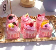 6pcs Realistic Artificial Cupcake Mixed Fake Cake Model Home Staging Equipmen...